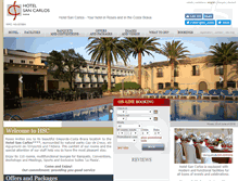 Tablet Screenshot of hotel-sancarlos.com